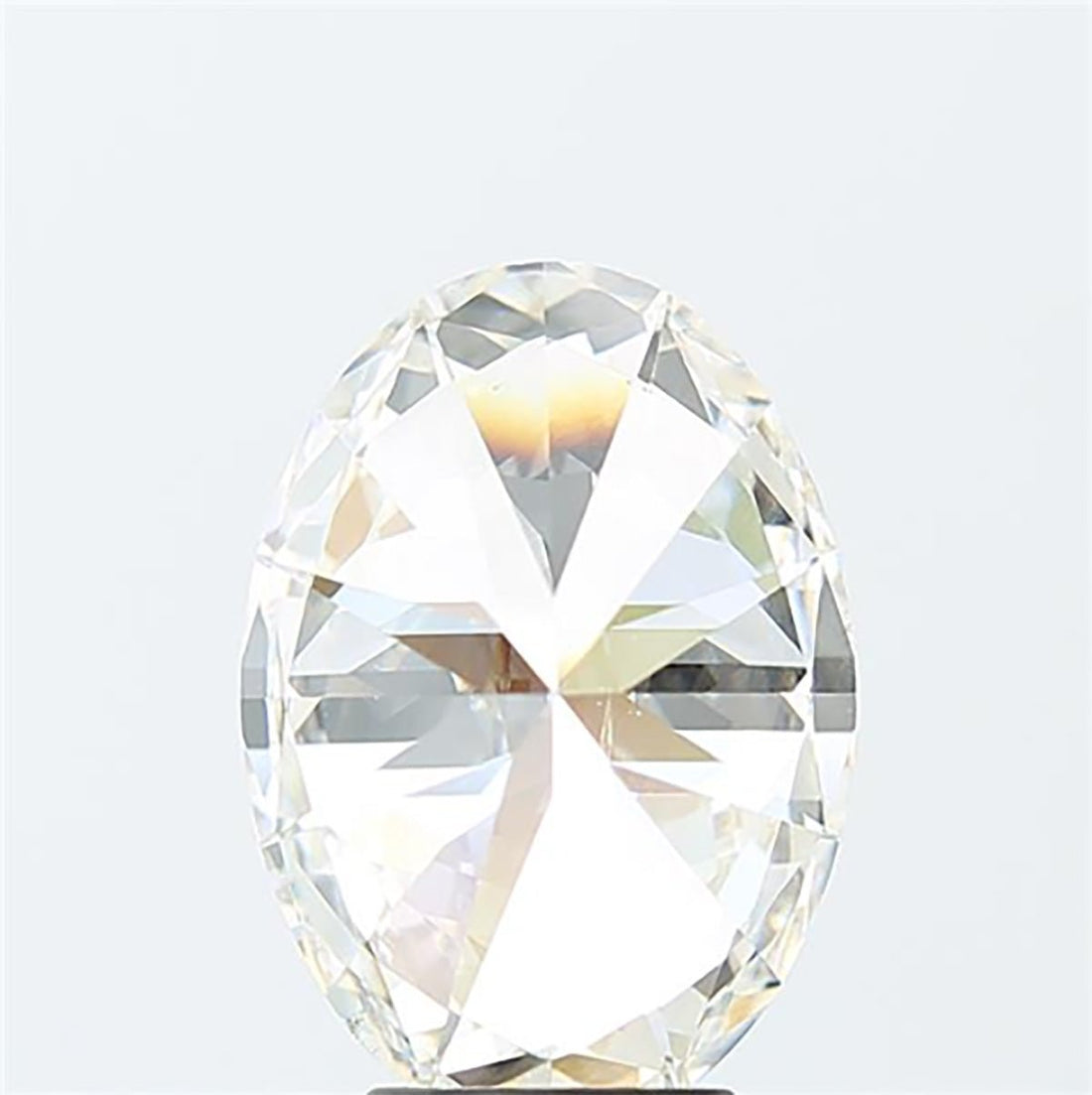Oval cut 5.02 carat lab grown diamond.