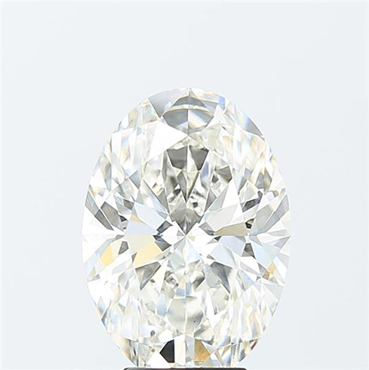 Oval cut 5.02 carat lab grown diamond.