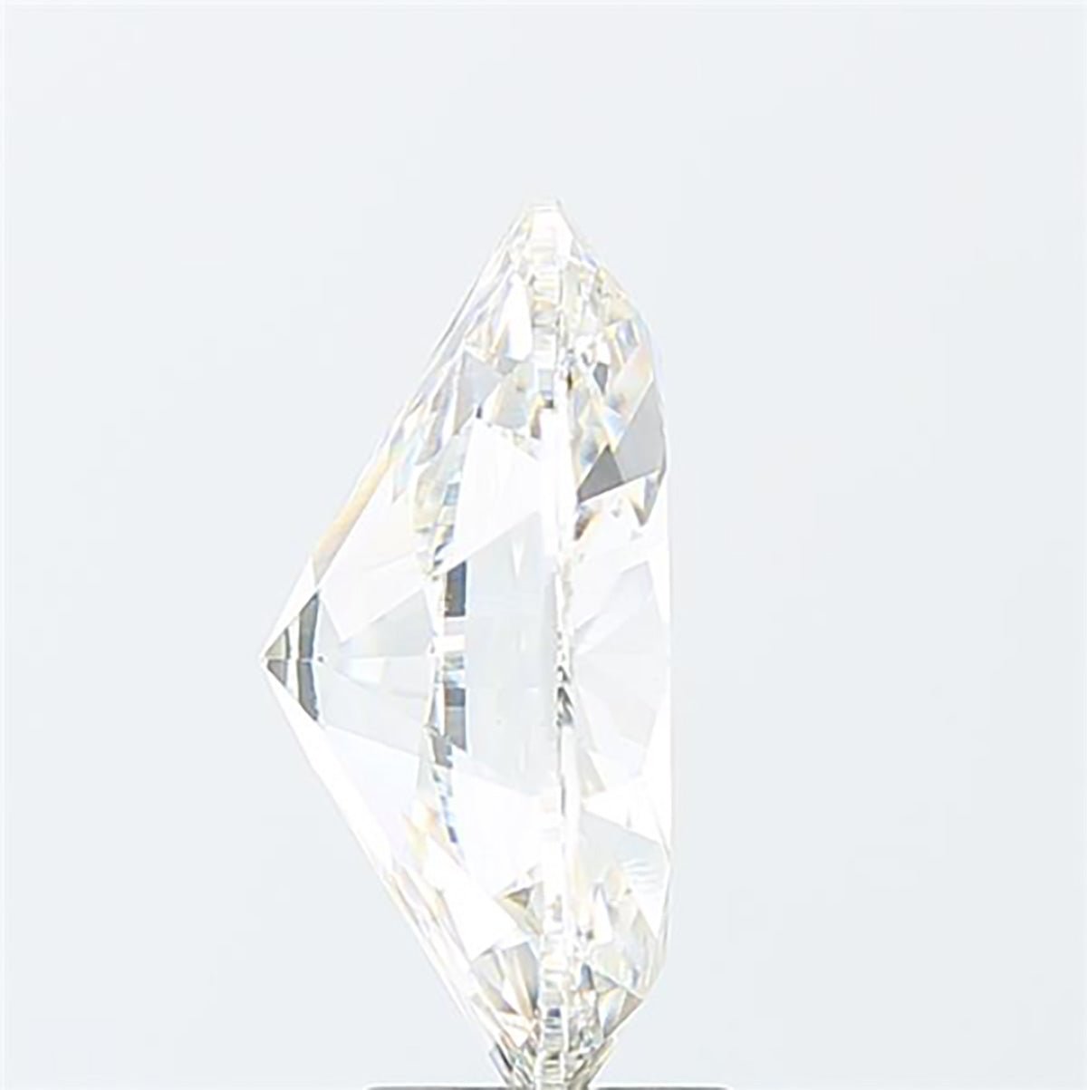 Oval cut 5.03 carat lab grown diamond.