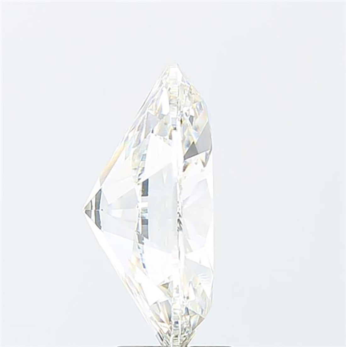 Oval cut 5.03 carat lab grown diamond.