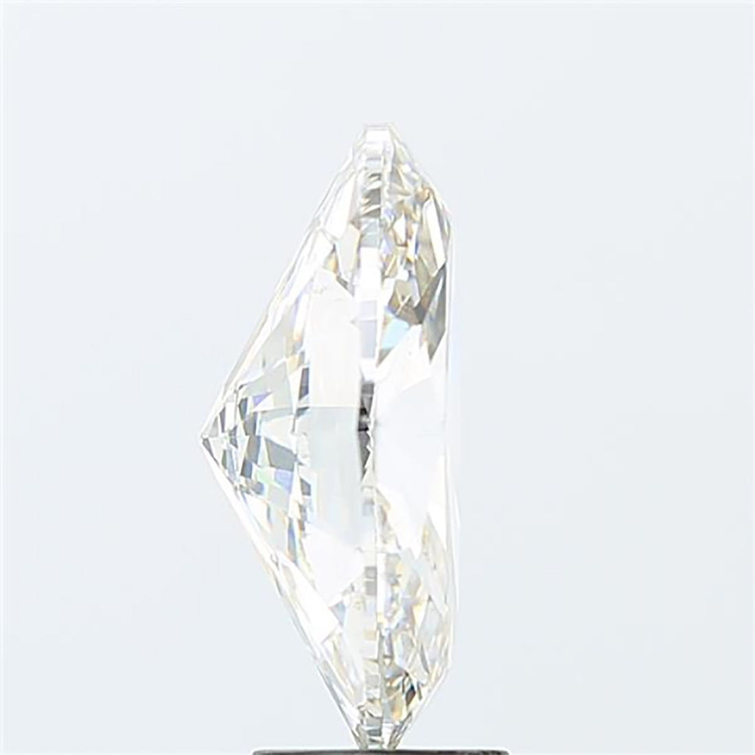 Oval cut 5.04 carat lab grown diamond.