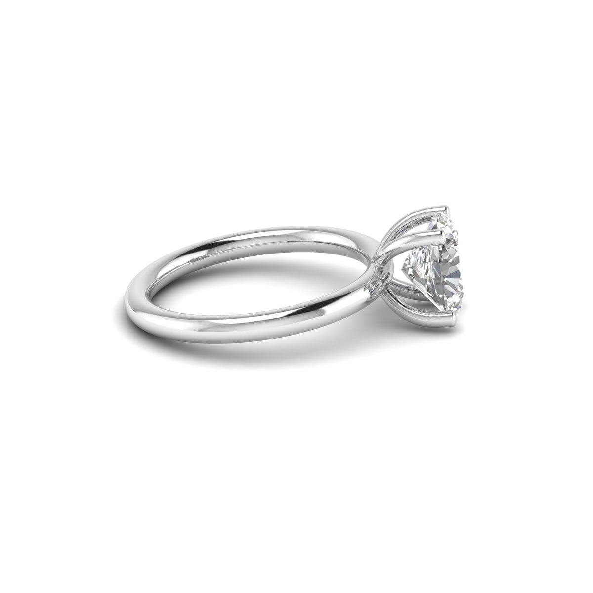 Oval Elegance 1.50ct Lab-Grown Diamond in 14K White Gold.
