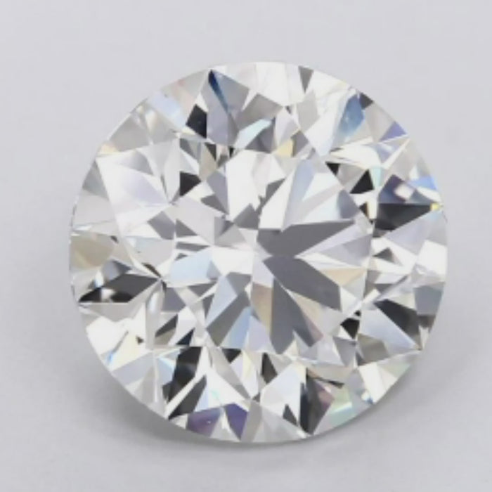 Showcasing a Brilliant Round 5.01 Carat Lab Grown Loose Diamond.