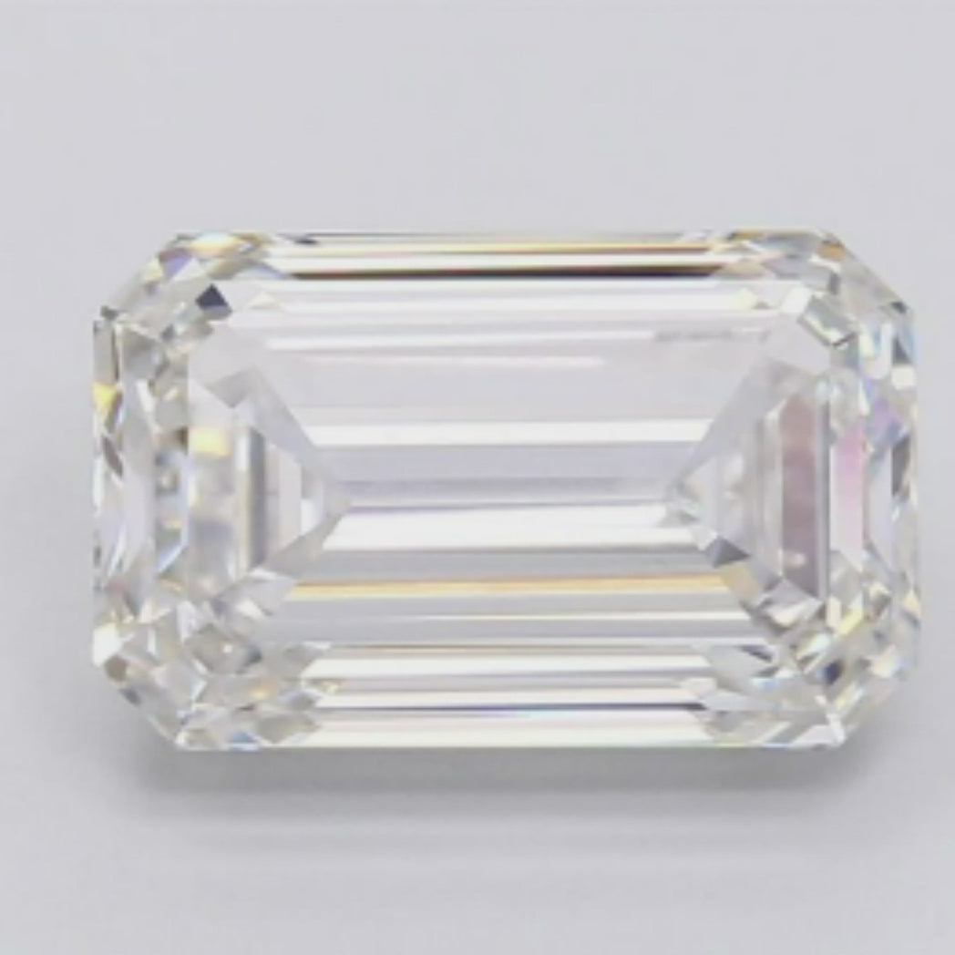 Lab Grown Emerald Cut 4.15 carat Diamonds a Sustainable Choice.