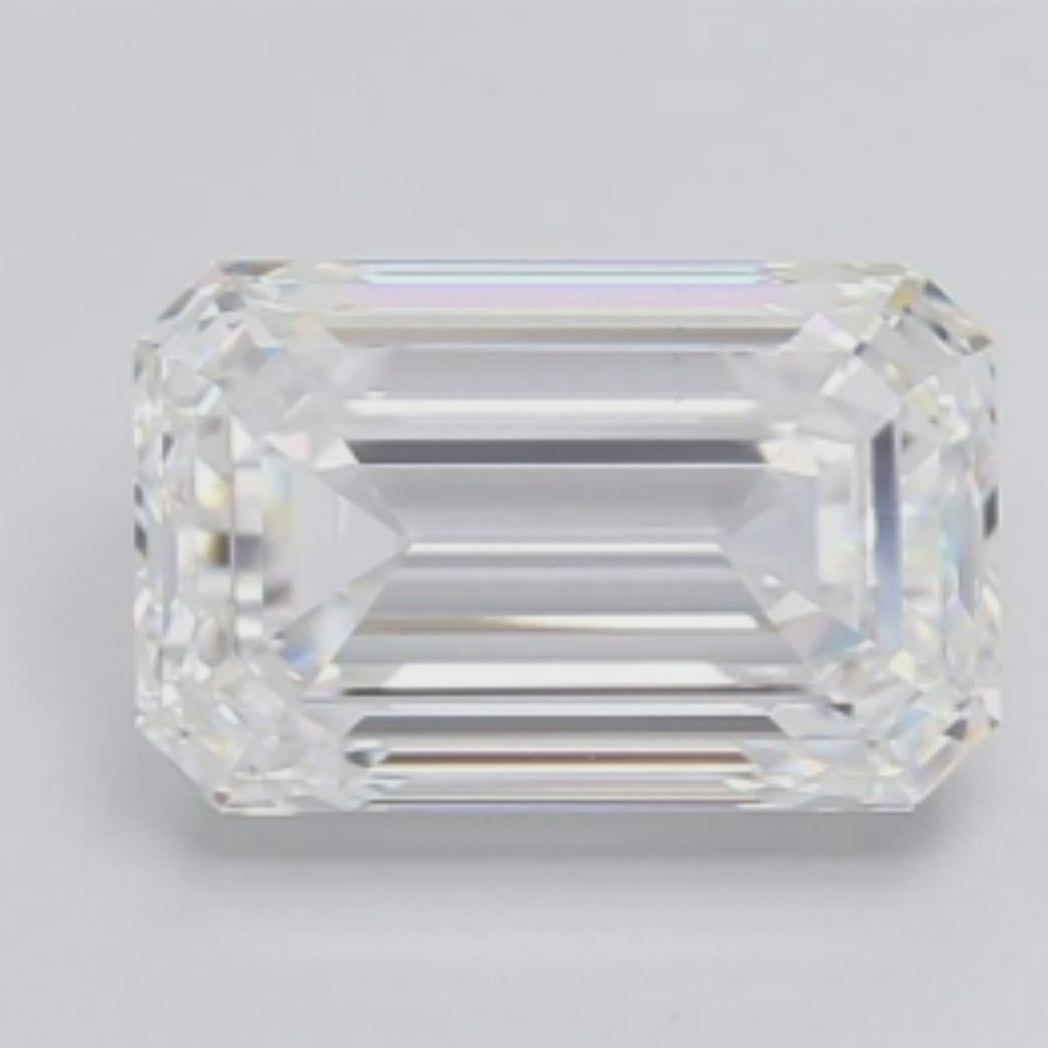 The Best Choice of 3.12 carat Emerald Cut Lab Grown Diamond.