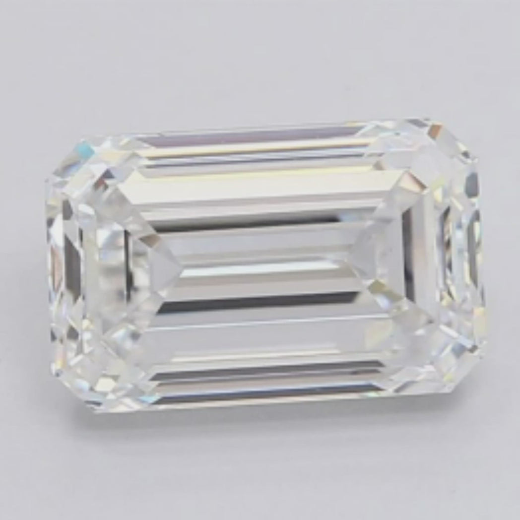 Dazzling Brilliance with 3.32 carat Emerald Cut Lab Grown Diamond.