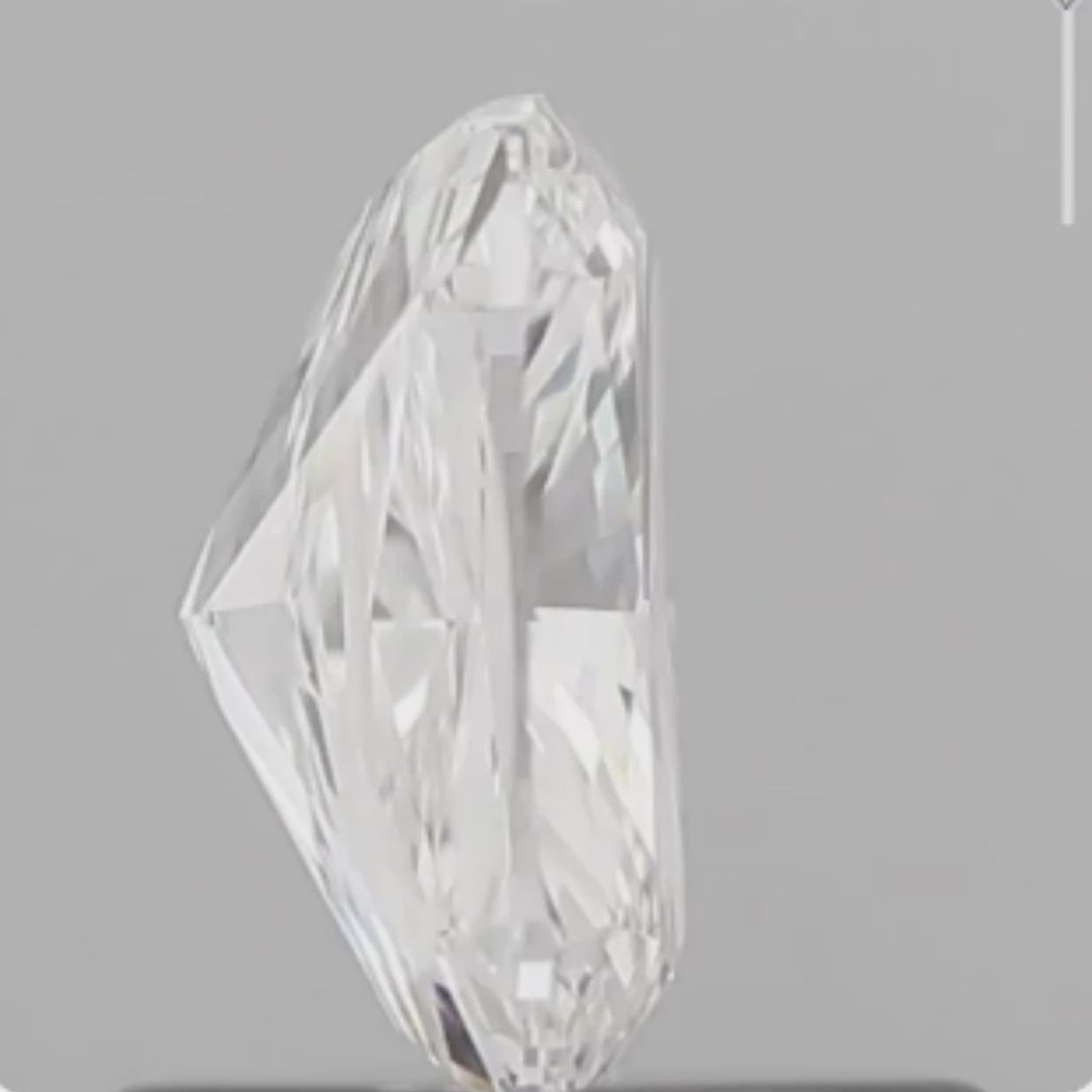 0.73 carat Cushion Cut Lab Grown Diamond.