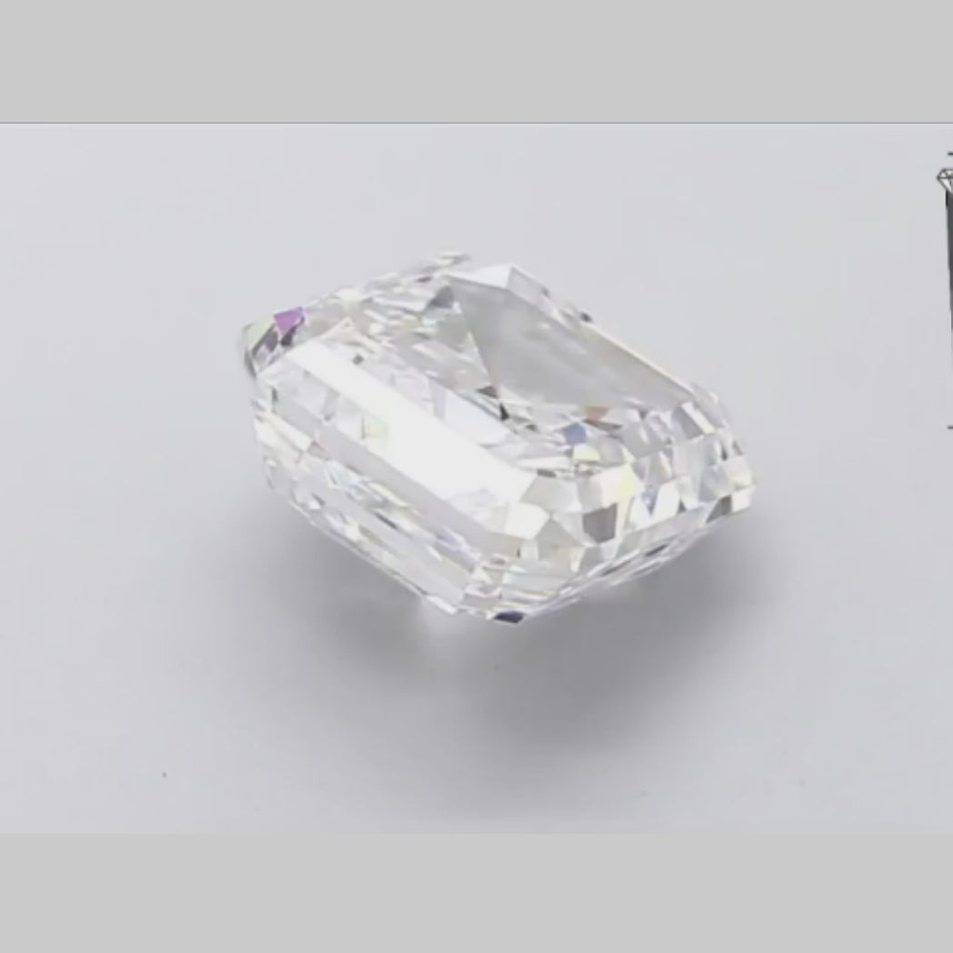 The Modern Classic 1.90 carat Asscher Cut Lab Grown Diamond Jewelry.