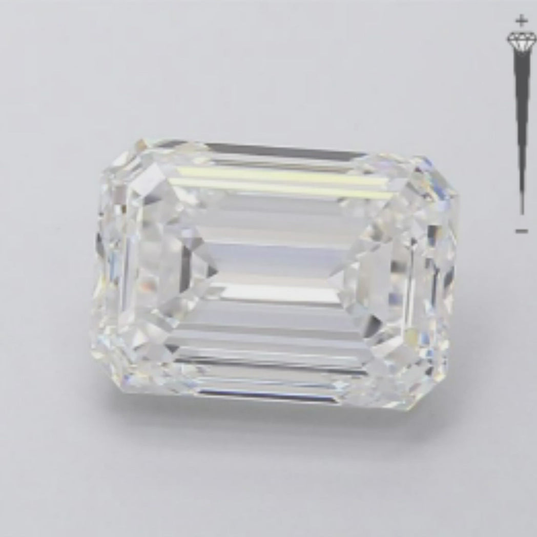 4.01 carat Lab Grown Emerald Cut Diamonds Brilliance Without Consequence.