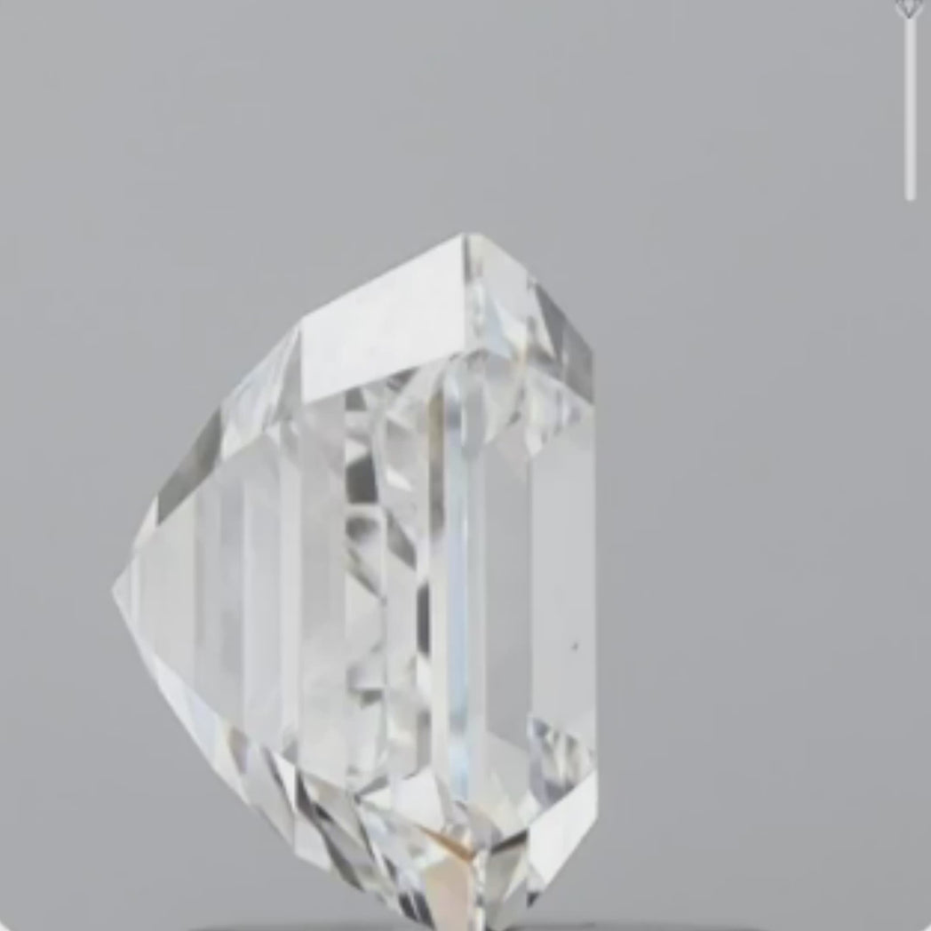 Unveiling the 1.71 carat Asscher Cut Lab Grown Diamonds.