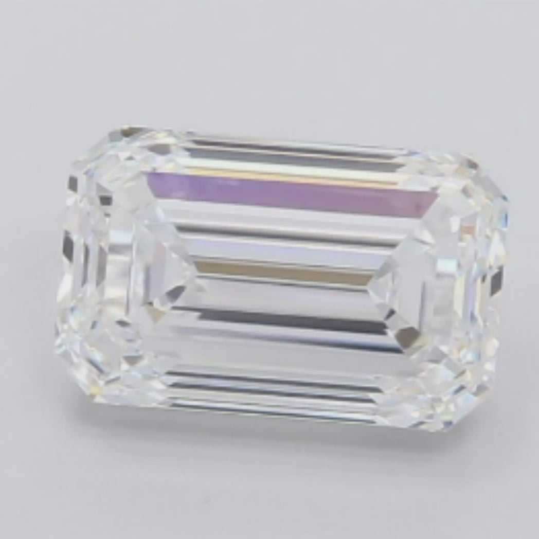 The Eco-Friendly Option 4.03 carat An Emerald Cut Lab Diamond.