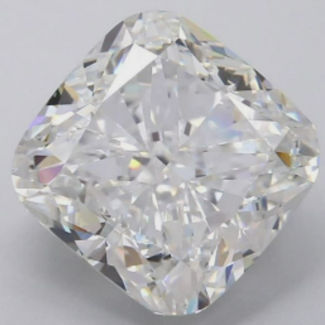 5.66 carat Cushion Shape Lab Grown Diamonds for the Eco-Conscious.