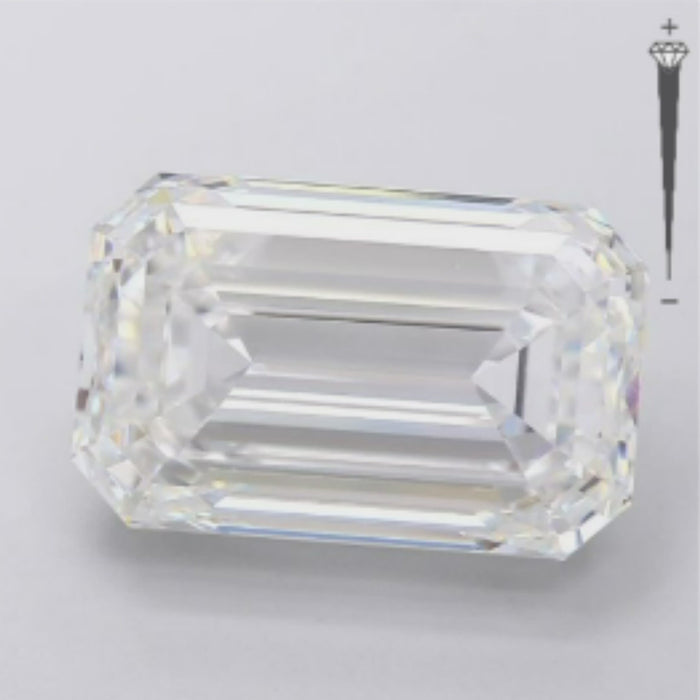 Sparkle with Confidence 10.01 carat Stunning Emerald Shape Lab Grown Diamond.