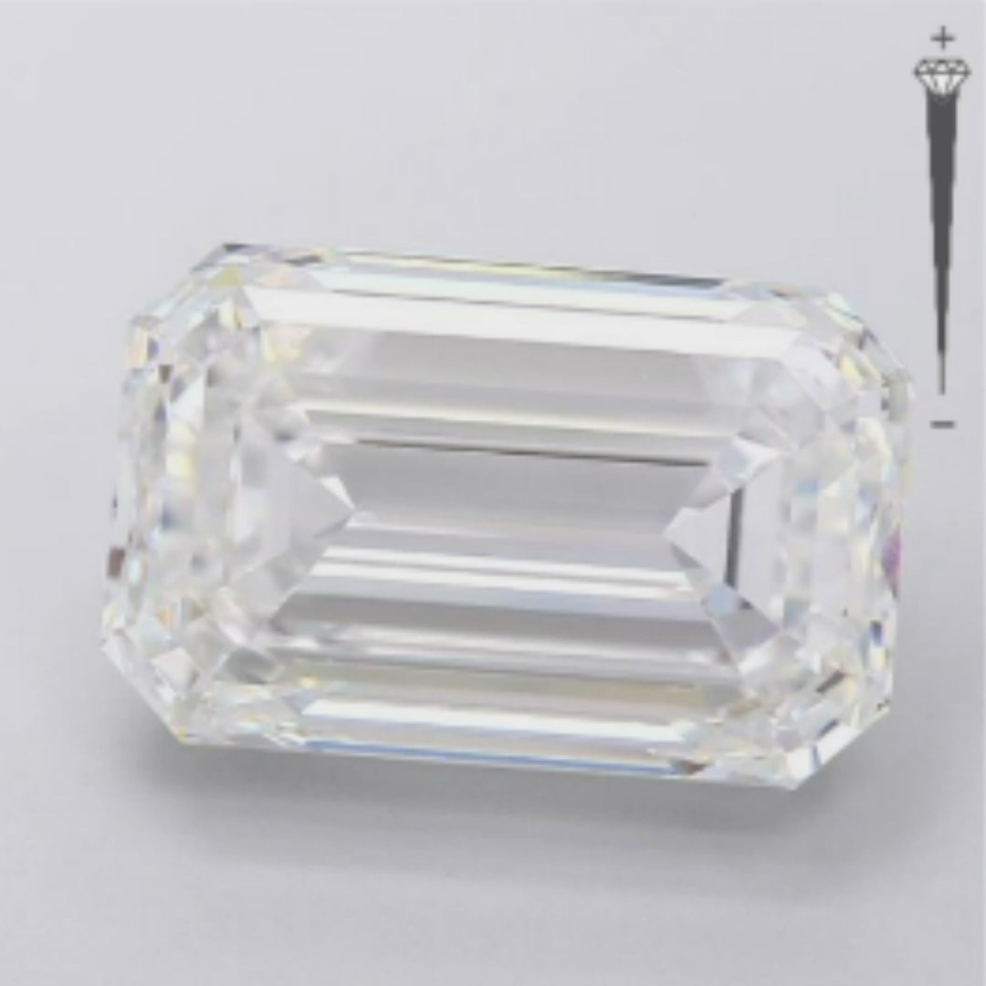 Sparkle with Confidence 10.01 carat Stunning Emerald Shape Lab Grown Diamond.