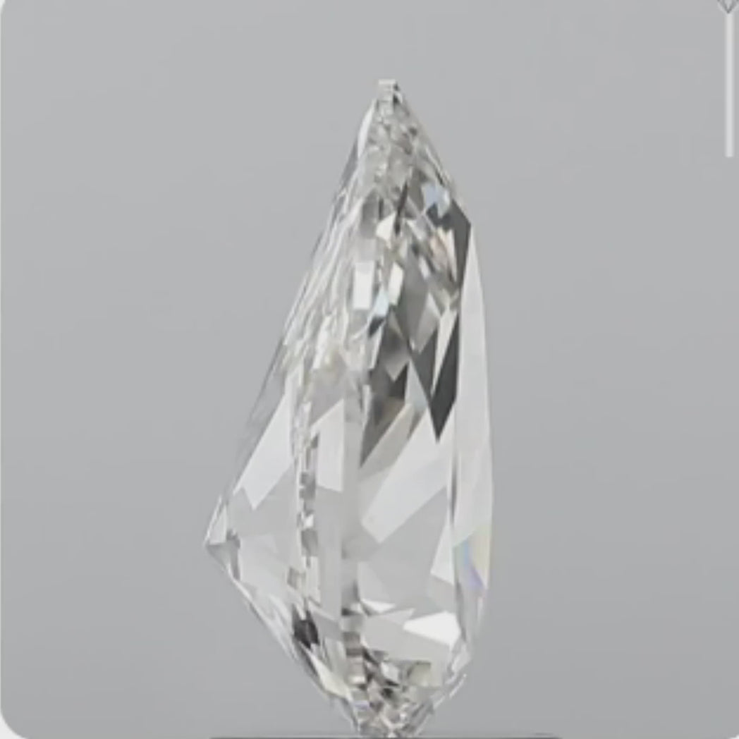 2.01 Carat Pear-Shaped Brilliance Redefined Lab-Grown Diamond.