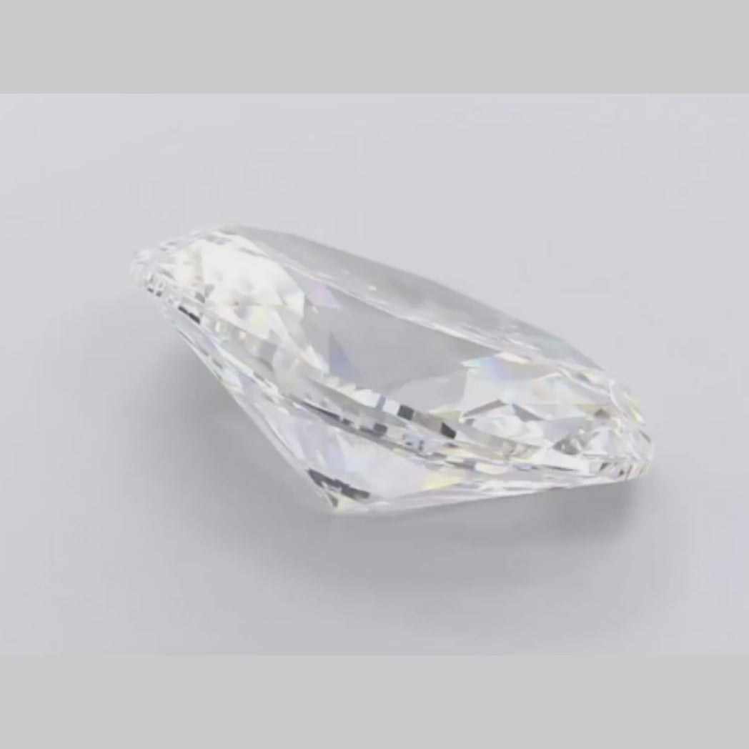 The Spectacular Allure of 7.27ct Oval Lab Grown Diamond.