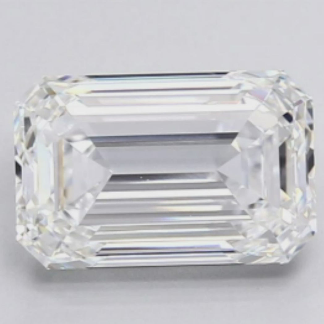 Captivating Elegance 3.02 carat Emerald Cut Lab Grown Diamond.