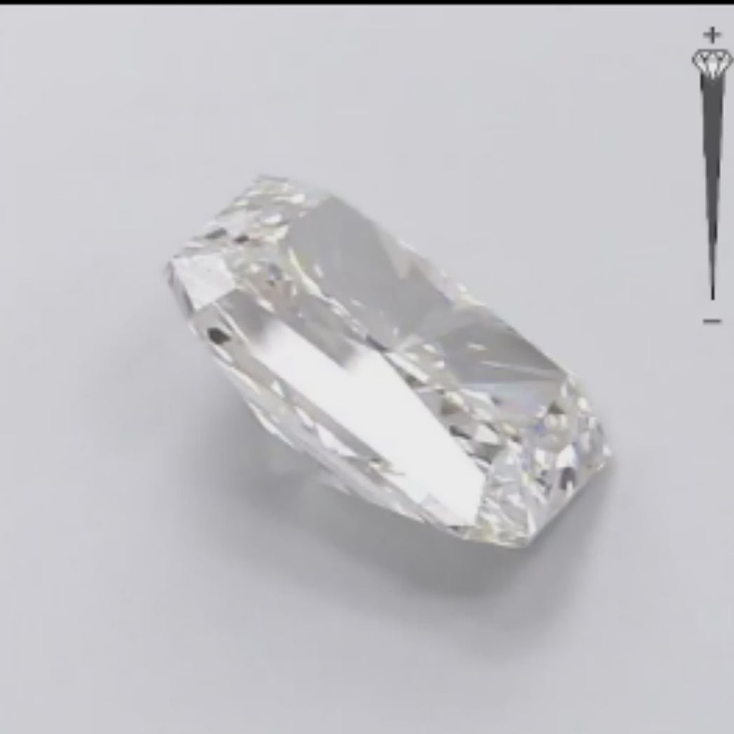 Radiant Quality 1.77 carat Superior Durability of Lab Created Diamond.