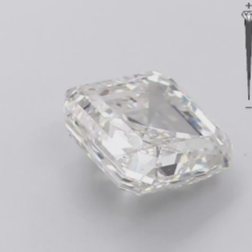 The Art of Precision 2.00 carat Asscher Cut Lab Created Diamond.