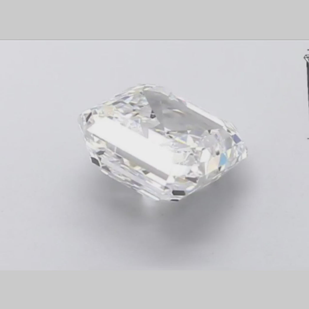 Exploring the Gorgeous 1.88 carat Asscher Cut Lab Grown Diamond.