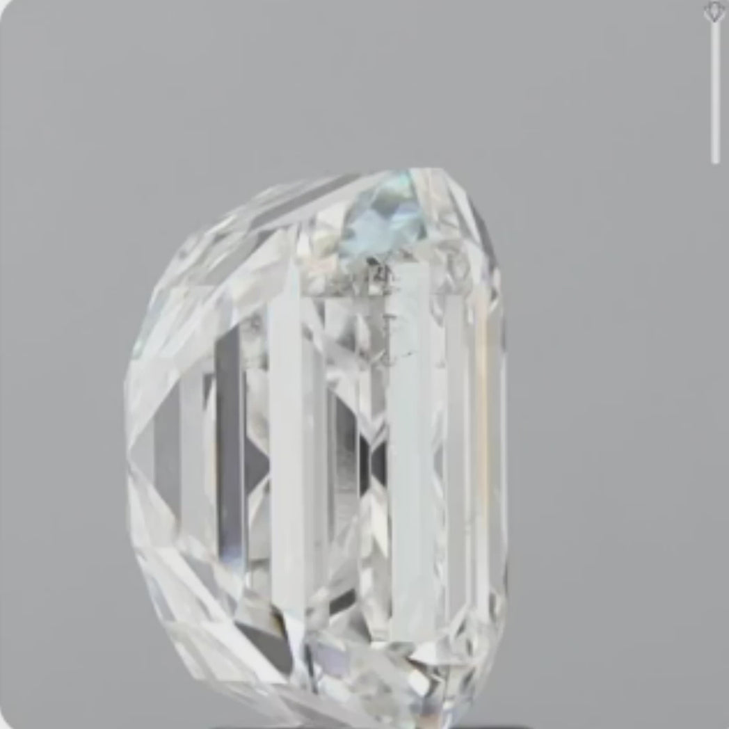 Asscher Cut 5.02 carat Lab Grown Diamond Vintage Collection.