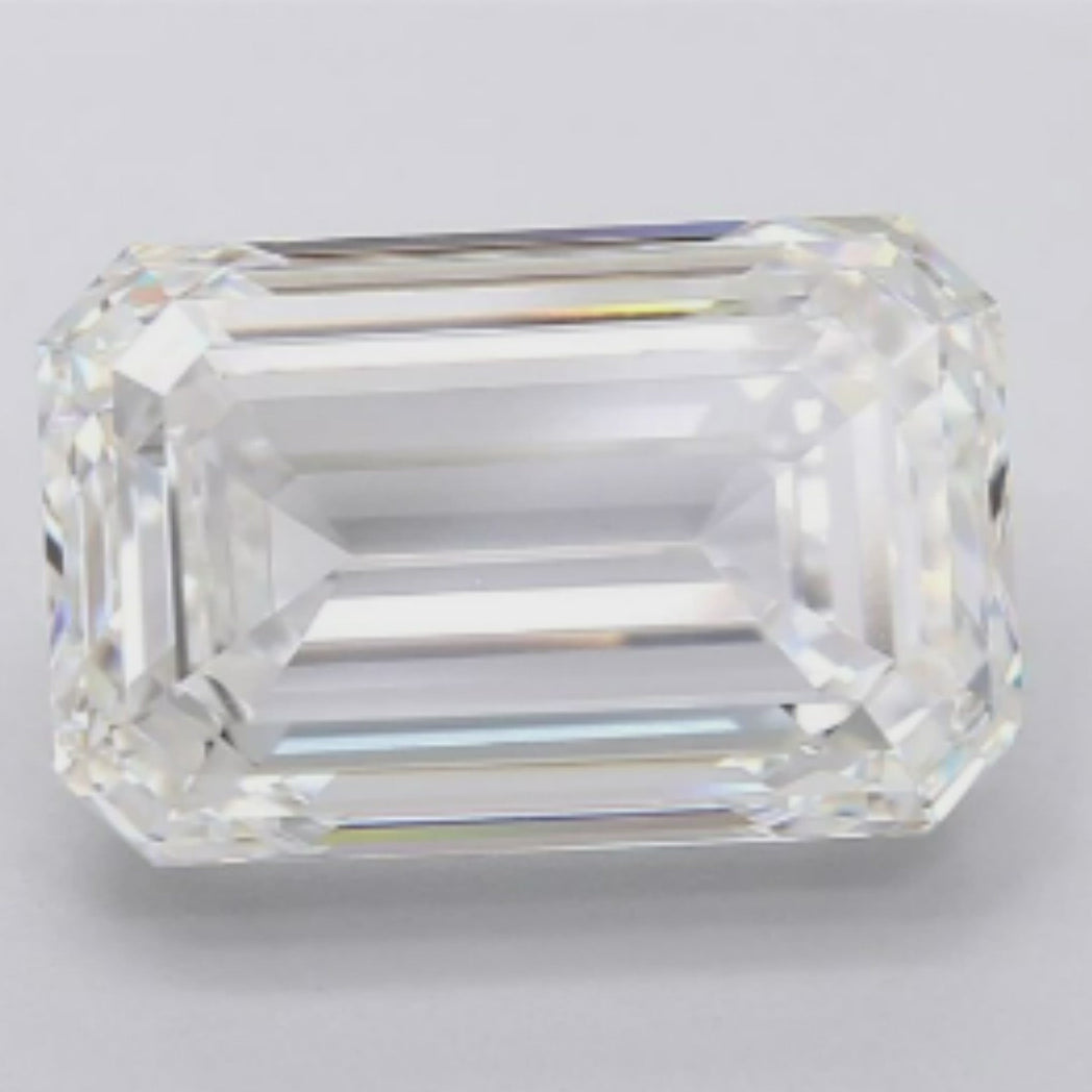 The Exquisite Beauty of 6.01 carat Lab Grown Emerald Cut Diamond.