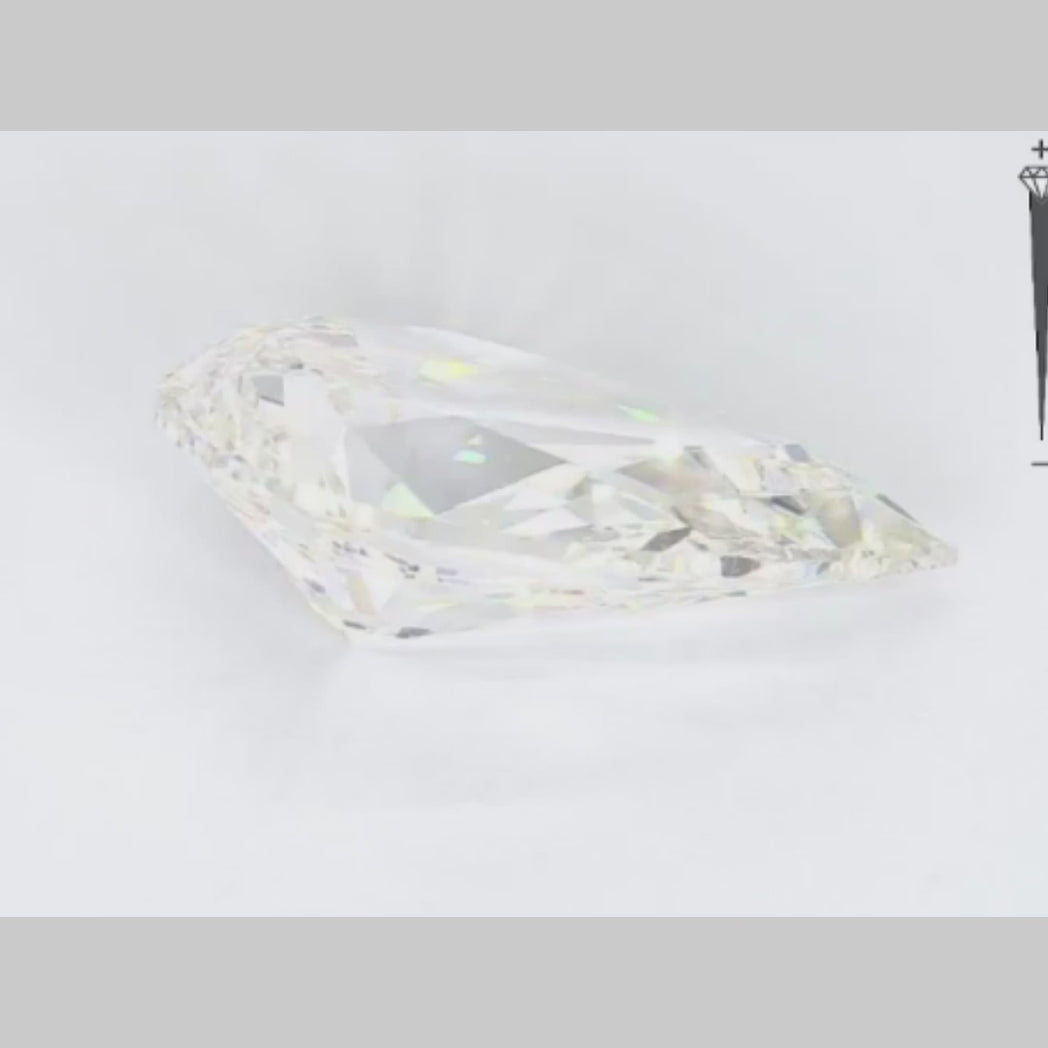 4.01 carat Pear-Shaped Elegance the Timeless Beauty of Lab-Grown Diamond.