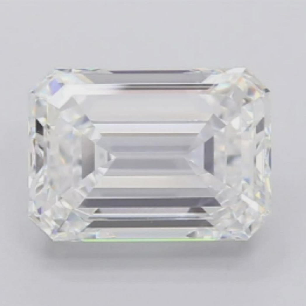 The Magic of Emerald Cut 4.72 carat Diamonds Comes to Life.