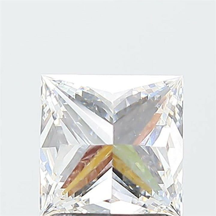 Princess Cut 2.05 carat Lab Created CVD Diamond.