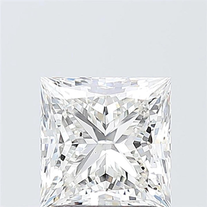 Princess Cut 2.07 carat Lab Created CVD Diamond.