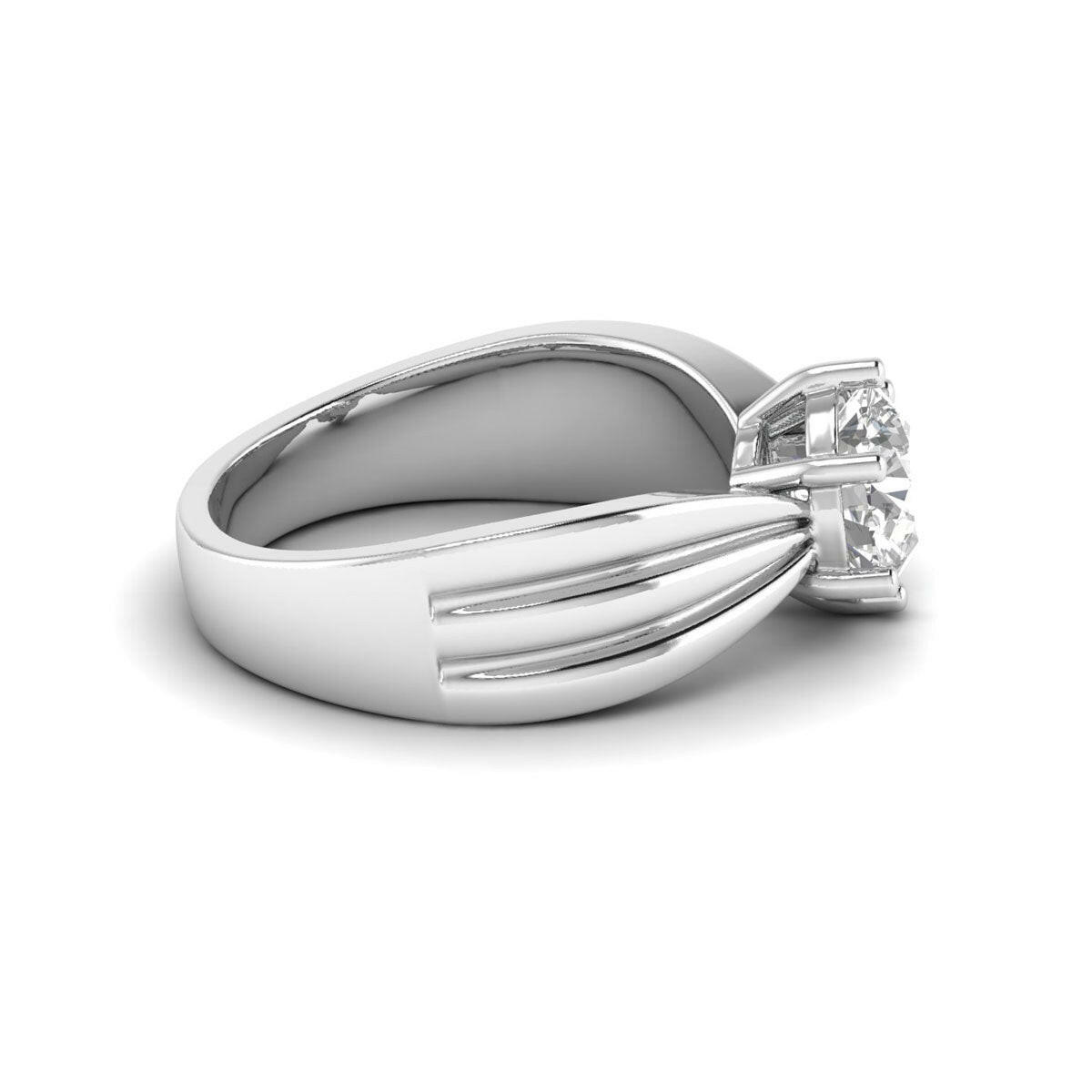 Pure Perfection 1.30ct Round Lab-Grown Diamonds in 14k White Gold.
