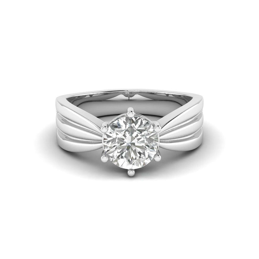 Pure Perfection 1.30ct Round Lab-Grown Diamonds in 14k White Gold.