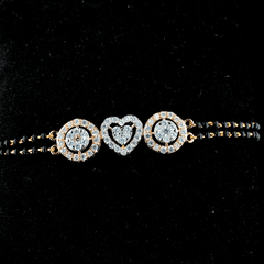 Radiant Symphony: The 18K 1.158ct Diamond-Encrusted Chain Bracelet