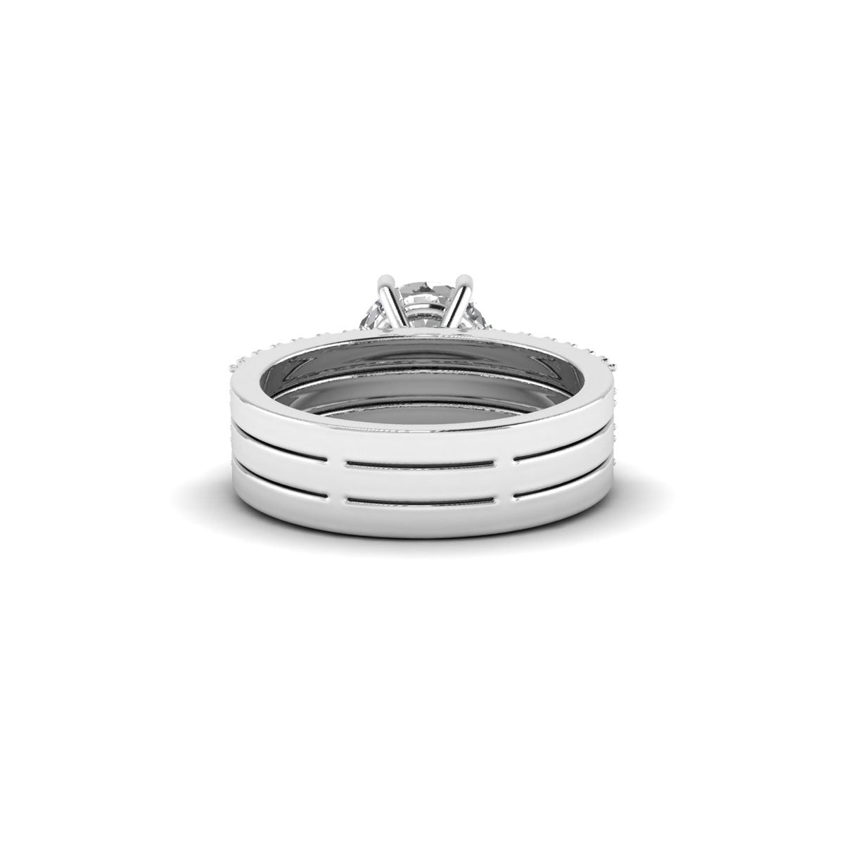 Regal 2.00ct Brilliant Round Diamond Ring in 14K White Gold.