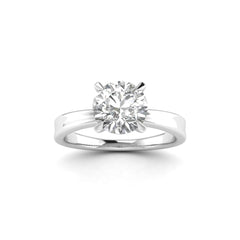 Round 1.00 Carat Lab Grown Diamond 4-Prong Ring in White Gold