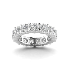 Round 3.20 carat Lab Grown Diamond Eternity Band in 14K White Gold