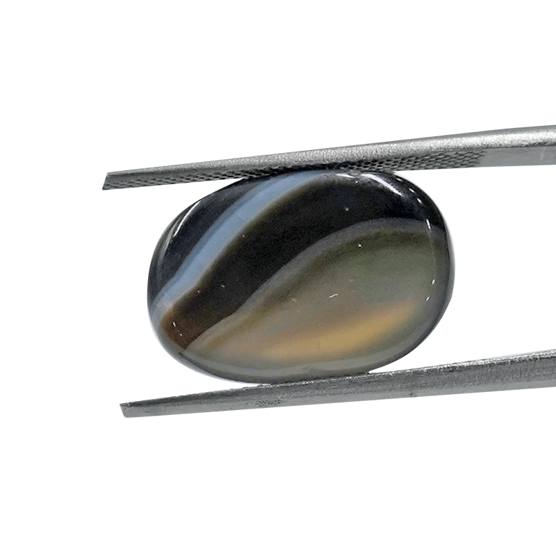Serenity's Echo - 10.85ct Agate Gemstone: Unveiling Elegance and Inner Calm.
