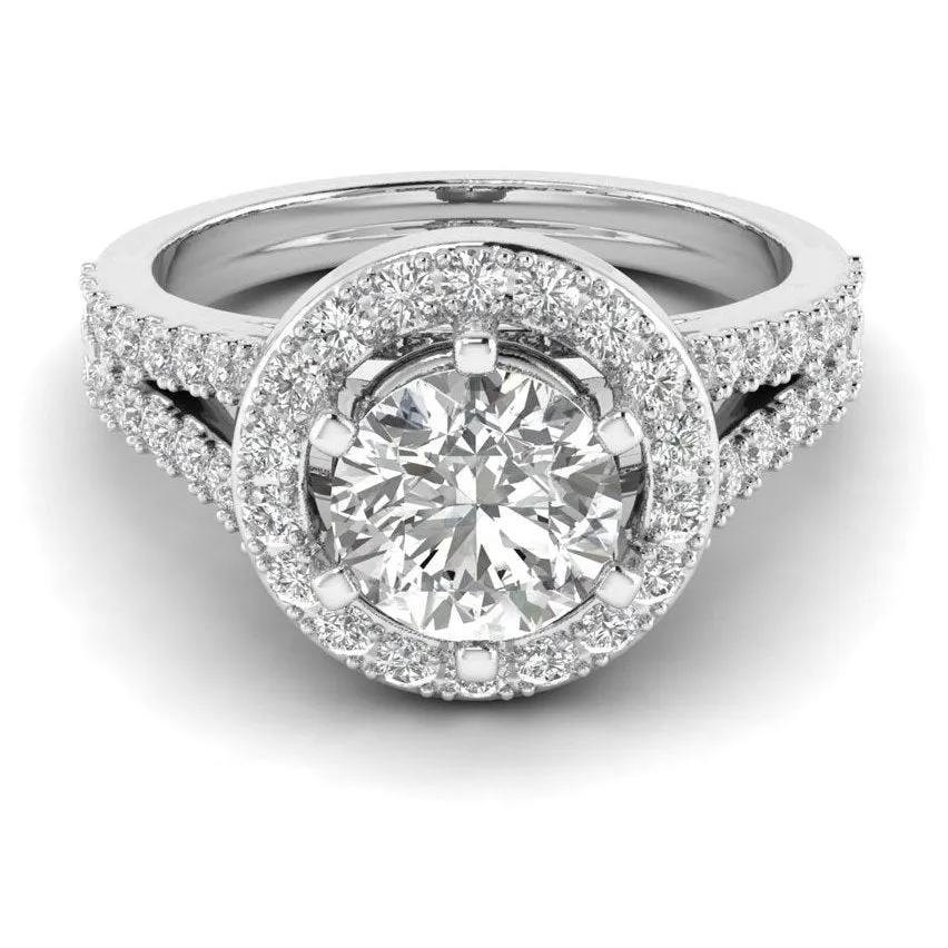 Shine Brighter with 1.30ct Lab-Grown 14K White Gold Diamond Ring.