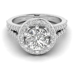Shine Brighter with 1.30ct Lab-Grown 14K White Gold Diamond Ring