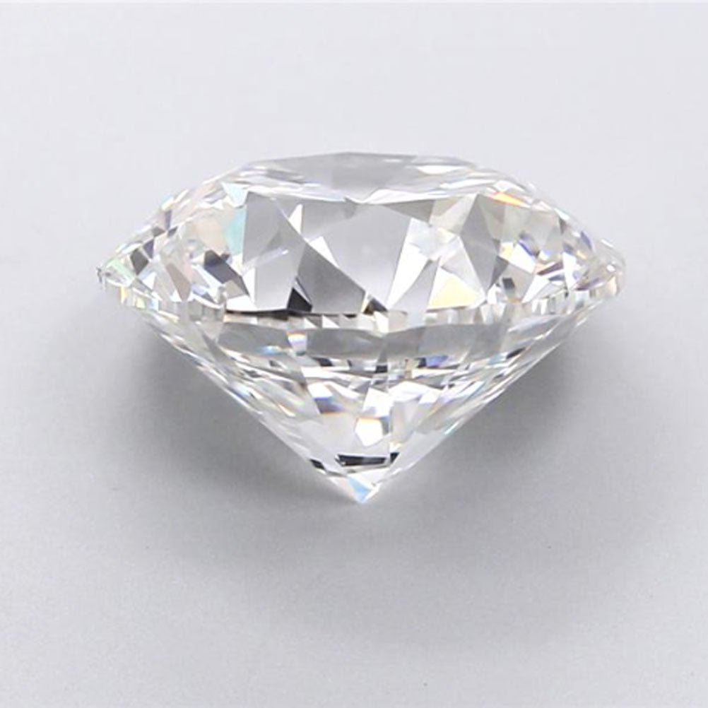 Showcasing a Brilliant Round 5.01 Carat Lab Grown Loose Diamond.