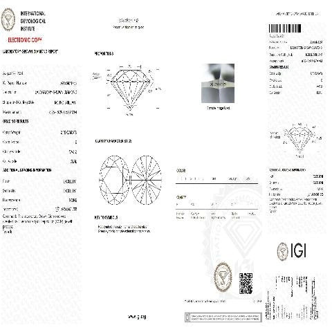 Unveiling the Brilliance of the 2.15 Carat E VVS2 Lab-Grown Diamond: A Comprehensive Study of Modern Elegance and Ethical Excellence.